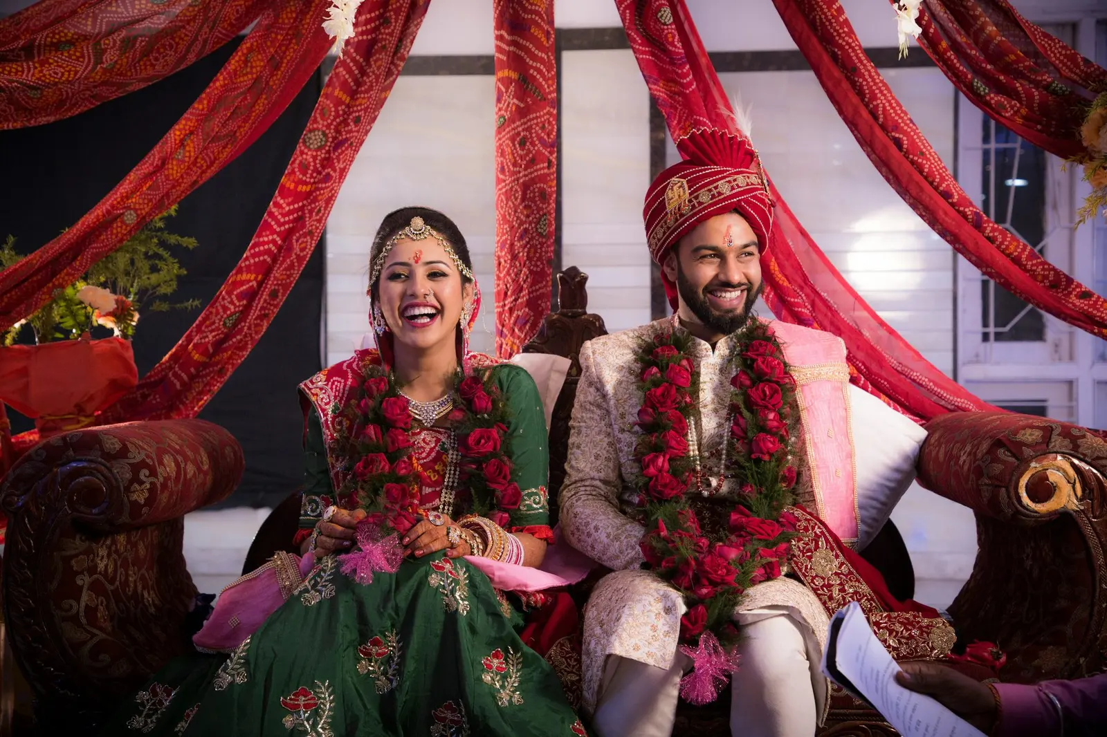 Happy couple wedding